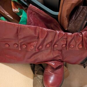 Miz Mooz Red Heeled Boots